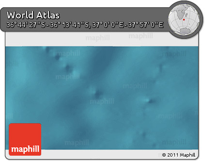 Satellite 3D Map of the Area around 36° 29' 4" S, 37° 28' 30" E