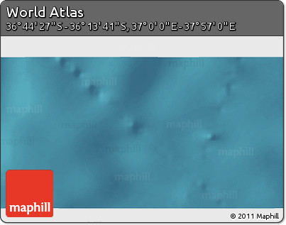 Satellite 3D Map of the Area around 36° 29' 4" S, 37° 28' 30" E