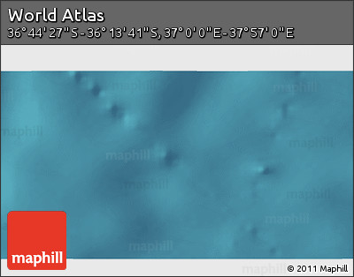 Satellite 3D Map of the Area around 36° 29' 4" S, 37° 28' 30" E
