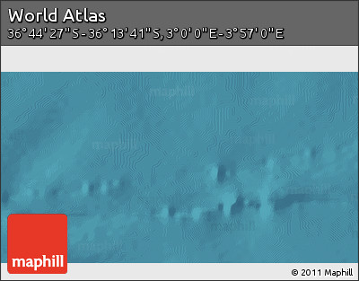 Satellite 3D Map of the Area around 36° 29' 4" S, 3° 28' 30" E