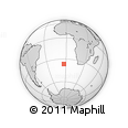 Outline Map of the Area around 36° 29' 4" S, 3° 19' 30" W, rectangular outline