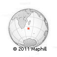 Outline Map of the Area around 36° 29' 4" S, 44° 16' 29" E, rectangular outline