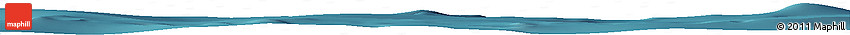 Satellite Horizon Map of the Area around 36° 29' 4" S, 49° 22' 30" E