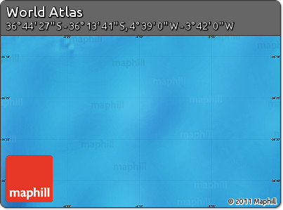 Physical Map of the Area around 36° 29' 4" S, 4° 10' 30" W