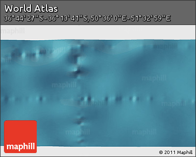 Satellite 3D Map of the Area around 36° 29' 4" S, 51° 4' 30" E