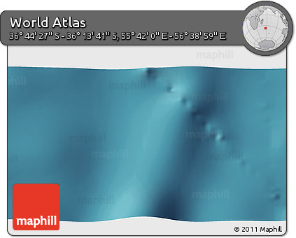 Satellite 3D Map of the Area around 36° 29' 4" S, 56° 10' 29" E