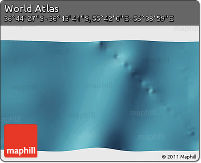 Satellite 3D Map of the Area around 36° 29' 4" S, 56° 10' 29" E