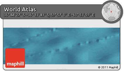 Satellite Panoramic Map of the Area around 36° 29' 4" S, 60° 25' 29" E