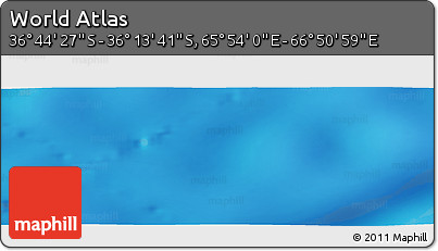 Physical Panoramic Map of the Area around 36° 29' 4" S, 66° 22' 30" E