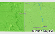 Political 3D Map of the area around 36° 29' 4" S, 67° 4' 29" W