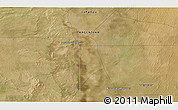 Satellite 3D Map of the area around 36° 29' 4" S, 67° 4' 29" W