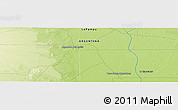 Physical Panoramic Map of the area around 36° 29' 4" S, 67° 4' 29" W