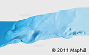 Shaded Relief Panoramic Map of the area around 36° 29' 4" S, 73° 52' 30" W