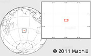 Blank Location Map of the area around 36° 29' 4" S, 76° 34' 29" E