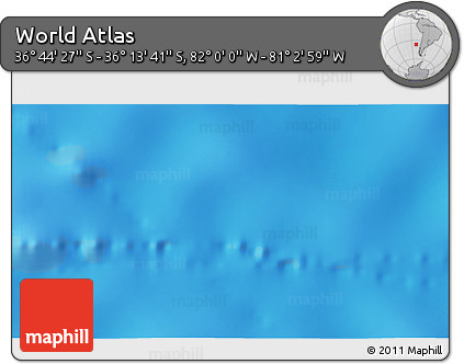 Physical 3D Map of the Area around 36° 29' 4" S, 81° 31' 30" W
