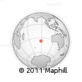 Outline Map of the Area around 36° 29' 4" S, 88° 28' 29" E, rectangular outline