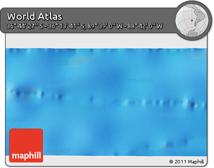Shaded Relief 3D Map of the Area around 36° 29' 4" S, 89° 10' 30" W