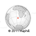 Outline Map of the Area around 36° 29' 4" S, 8° 34' 29" E, rectangular outline