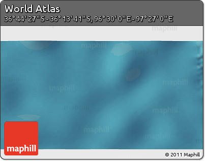 Satellite 3D Map of the Area around 36° 29' 4" S, 96° 58' 29" E