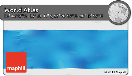 Physical Panoramic Map of the Area around 36° 29' 4" S, 97° 49' 29" E