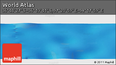 Physical Panoramic Map of the Area around 36° 29' 4" S, 97° 49' 29" E