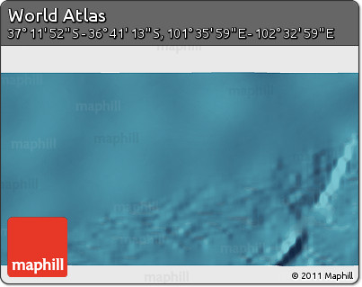Satellite 3D Map of the Area around 36° 56' 32" S, 102° 4' 29" E