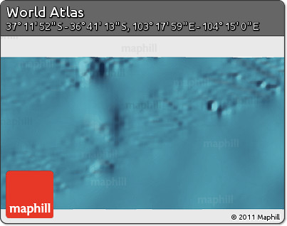 Satellite 3D Map of the Area around 36° 56' 32" S, 103° 46' 30" E