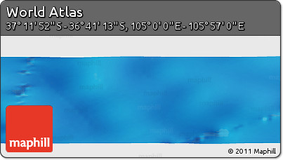 Physical Panoramic Map of the Area around 36° 56' 32" S, 105° 28' 29" E