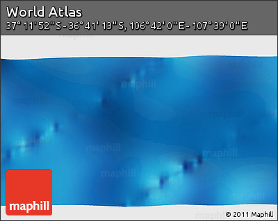 Physical 3D Map of the Area around 36° 56' 32" S, 107° 10' 30" E