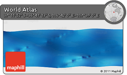 Physical Panoramic Map of the Area around 36° 56' 32" S, 107° 10' 30" E
