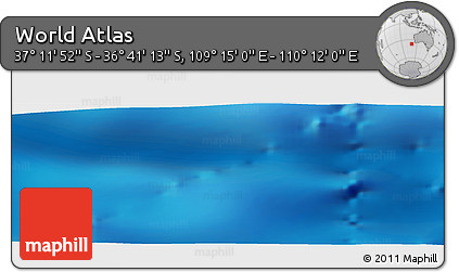 Physical Panoramic Map of the Area around 36° 56' 32" S, 109° 43' 29" E