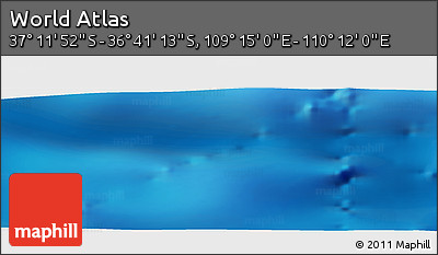 Physical Panoramic Map of the Area around 36° 56' 32" S, 109° 43' 29" E