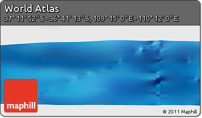 Physical Panoramic Map of the Area around 36° 56' 32" S, 109° 43' 29" E