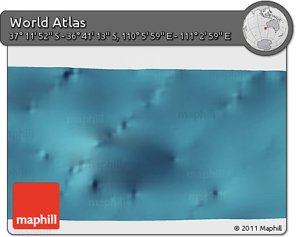 Satellite 3D Map of the Area around 36° 56' 32" S, 110° 34' 29" E