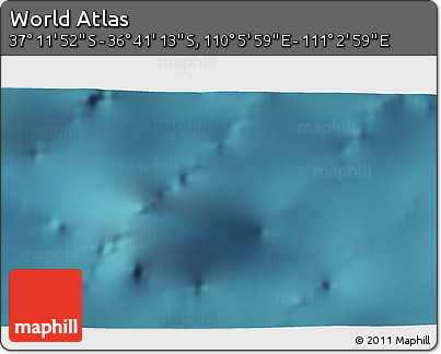 Satellite 3D Map of the Area around 36° 56' 32" S, 110° 34' 29" E