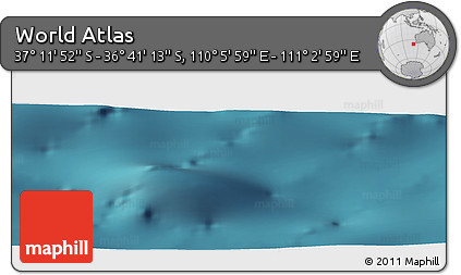 Satellite Panoramic Map of the Area around 36° 56' 32" S, 110° 34' 29" E