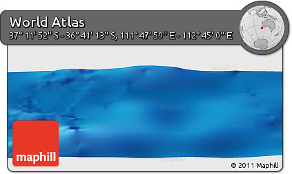 Physical Panoramic Map of the Area around 36° 56' 32" S, 112° 16' 30" E