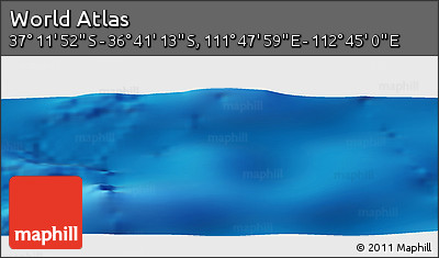Physical Panoramic Map of the Area around 36° 56' 32" S, 112° 16' 30" E