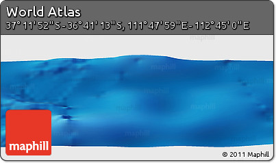 Physical Panoramic Map of the Area around 36° 56' 32" S, 112° 16' 30" E