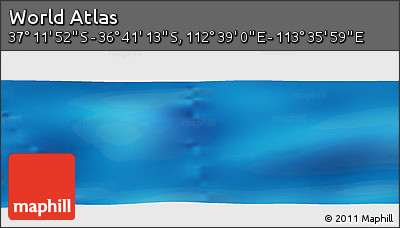 Physical Panoramic Map of the Area around 36° 56' 32" S, 113° 7' 30" E