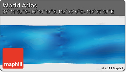 Physical Panoramic Map of the Area around 36° 56' 32" S, 113° 7' 30" E