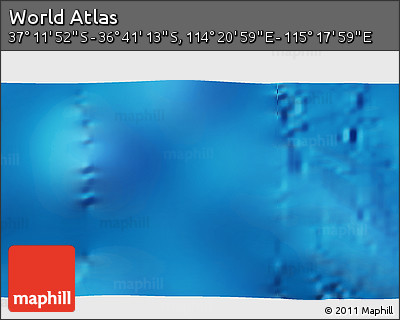 Physical 3D Map of the Area around 36° 56' 32" S, 114° 49' 29" E