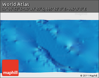 Physical 3D Map of the Area around 36° 56' 32" S, 115° 40' 30" E