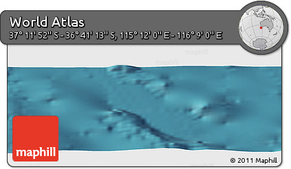 Satellite Panoramic Map of the Area around 36° 56' 32" S, 115° 40' 30" E