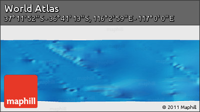 Physical Panoramic Map of the Area around 36° 56' 32" S, 116° 31' 30" E