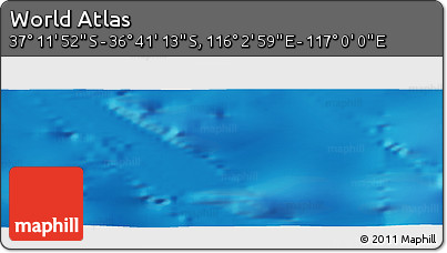 Physical Panoramic Map of the Area around 36° 56' 32" S, 116° 31' 30" E