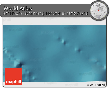 Satellite 3D Map of the Area around 36° 56' 32" S, 117° 22' 30" E