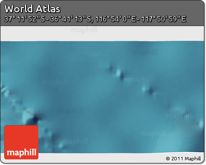 Satellite 3D Map of the Area around 36° 56' 32" S, 117° 22' 30" E
