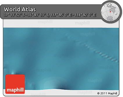 Satellite 3D Map of the Area around 36° 56' 32" S, 118° 13' 29" E