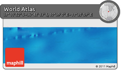 Physical Panoramic Map of the Area around 36° 56' 32" S, 11° 7' 30" E